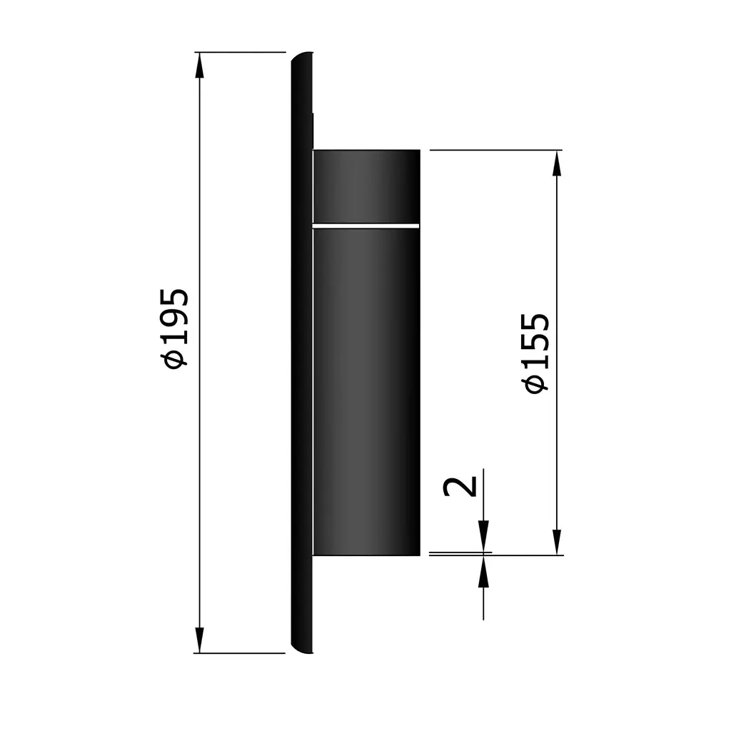 Blindabdeckung Ø150 - ThermaTech
