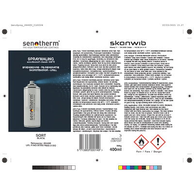 Senotherm 1 dåse á 400ml, Classic Black (Contura) Passer til Contura