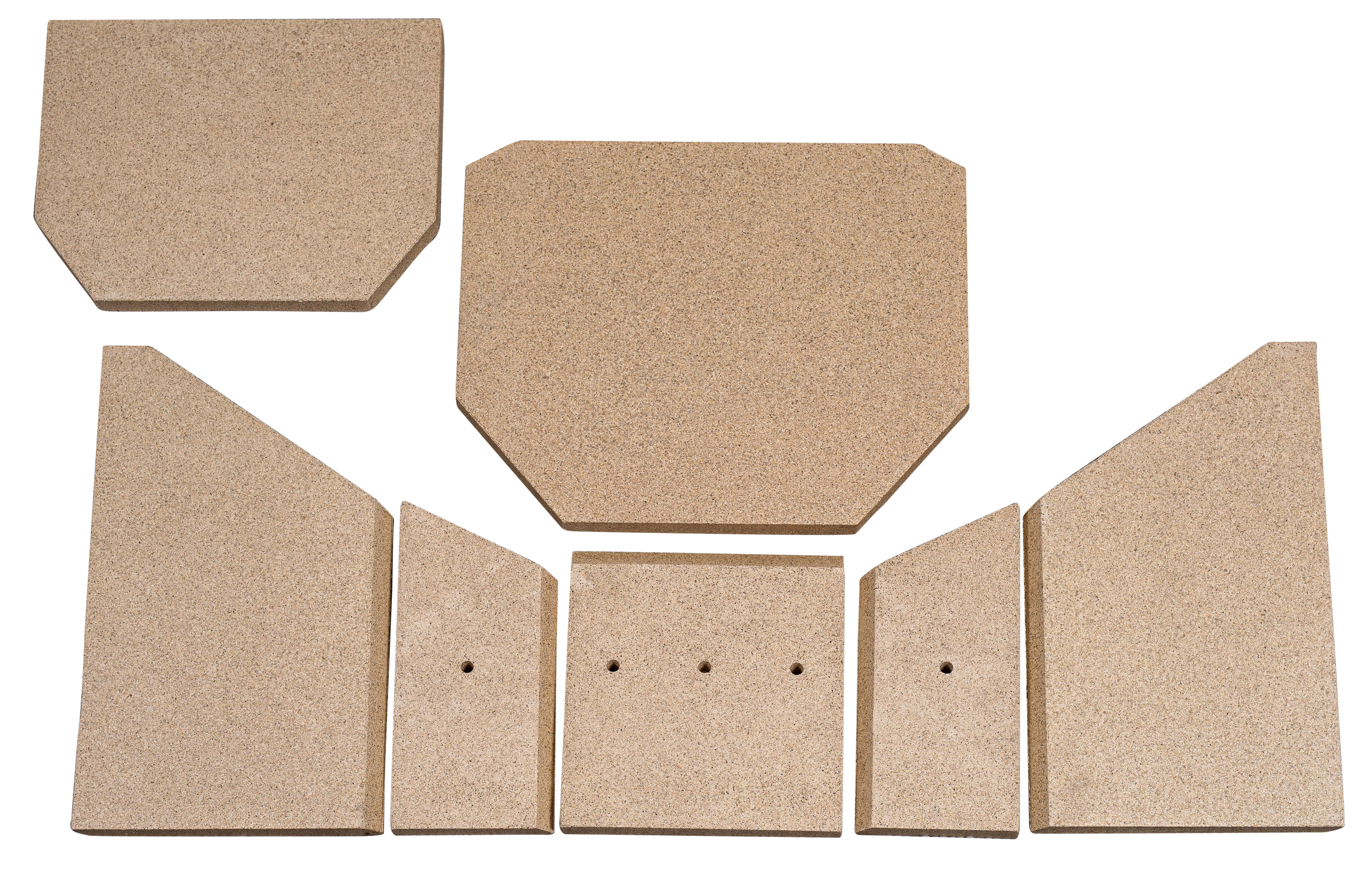 Schamottsteine für den Jydepejsen Gl. Athene (vor dem 01.09.2004) und weitere.