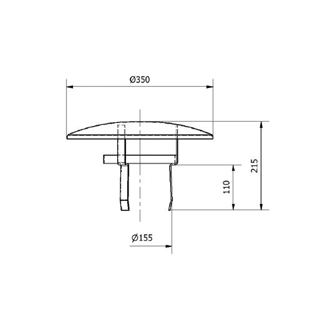 Kaminhaube Ø150mm Universal