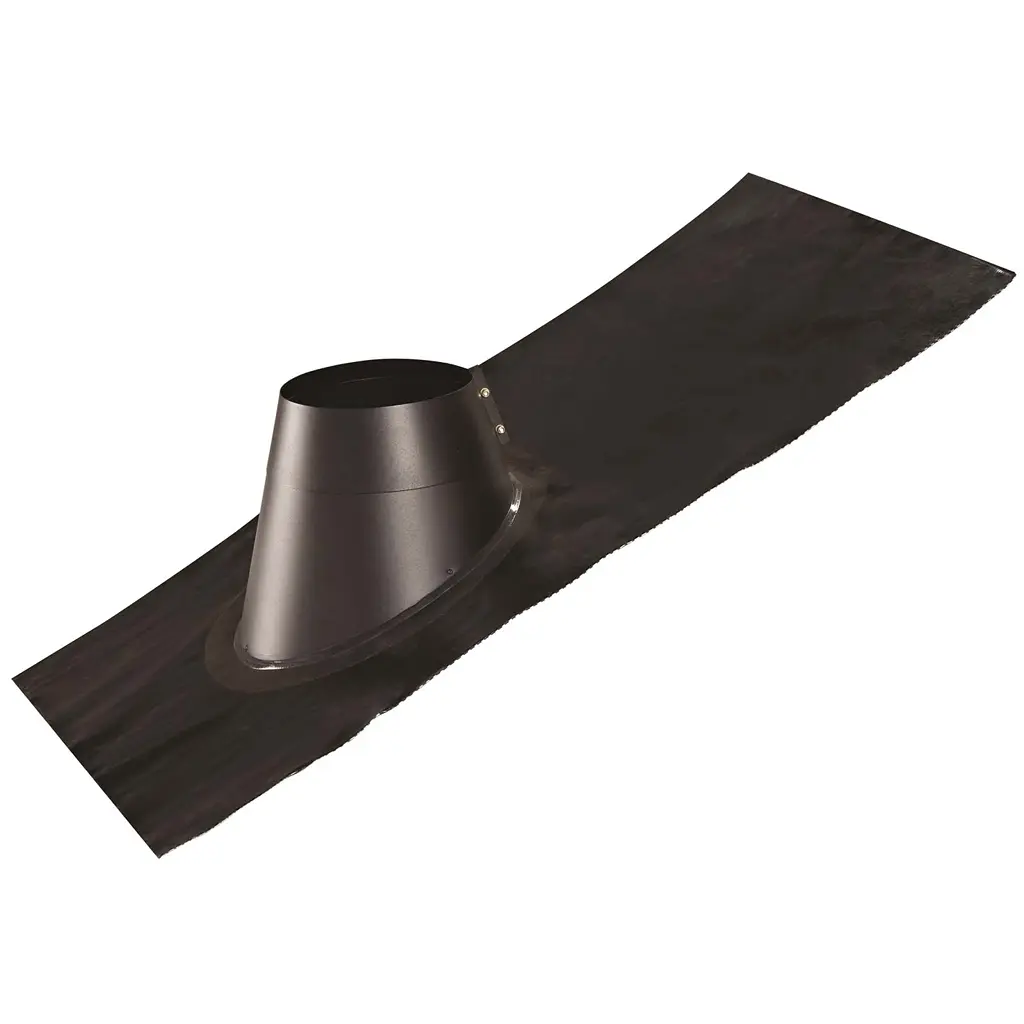 Flex-inddækning Ø270mm 11-32° (BM skorstene + nye kavani) Sort Fast Flash inkl. regnkrave