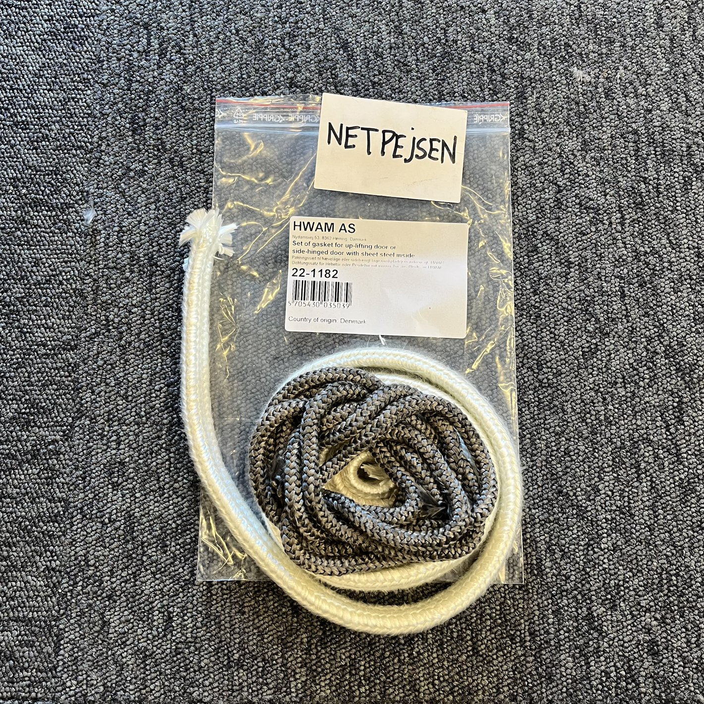 Pakningssæt til HWAM 3400/3500 Låge (gammel)