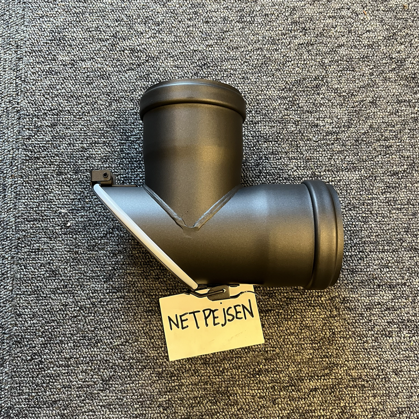 T-sektion hun/hun 45 grader med dør og snaplås