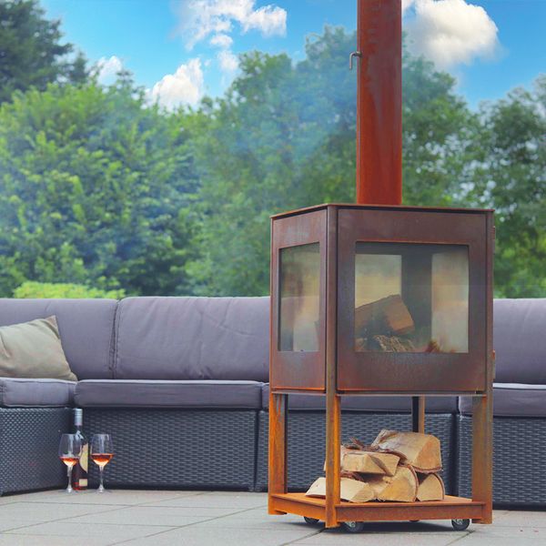 CUBIS Outdoor-Holzofen