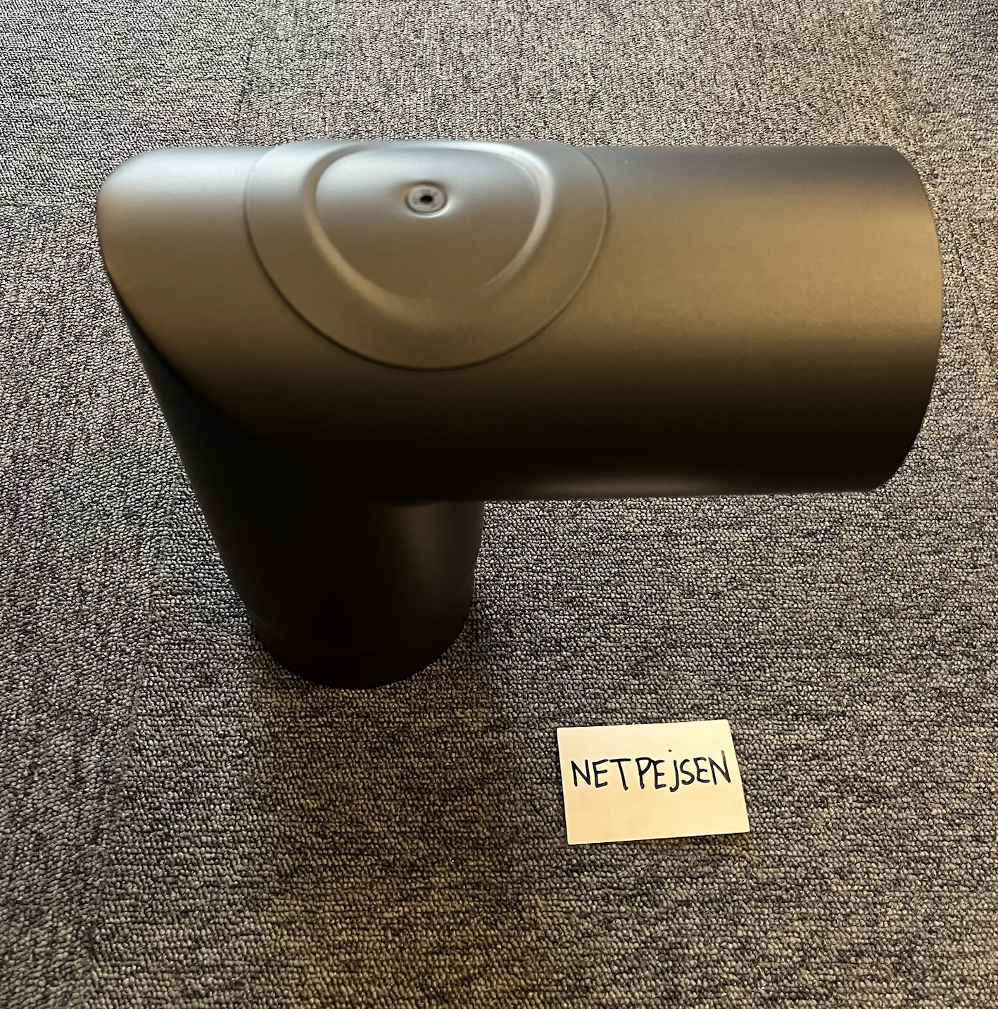 Rohrbogen 90° mit Renselem Ø120mm in schwarz