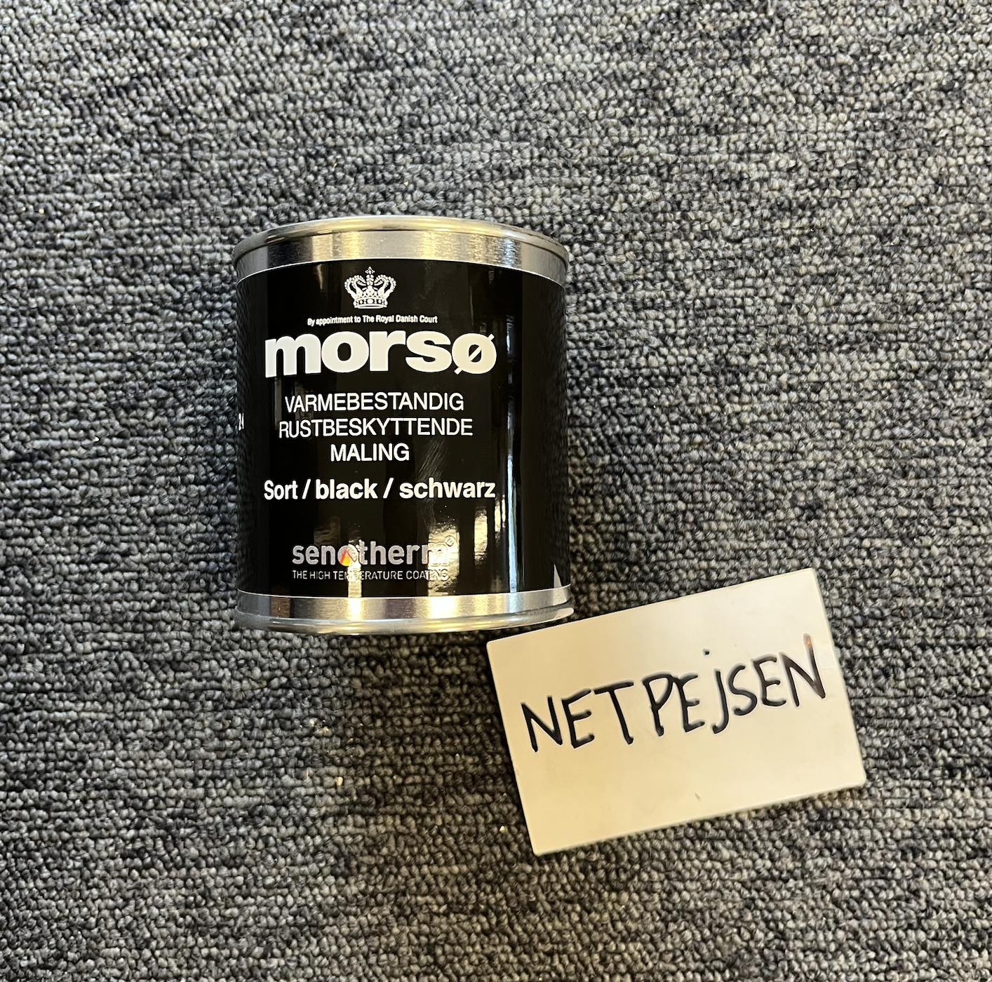 Morsø Senotherm Farbe 1/4 Liter Dose Schwarz