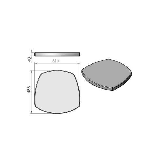 Kalksteinplatte für TermaTech TT3, TT3H
