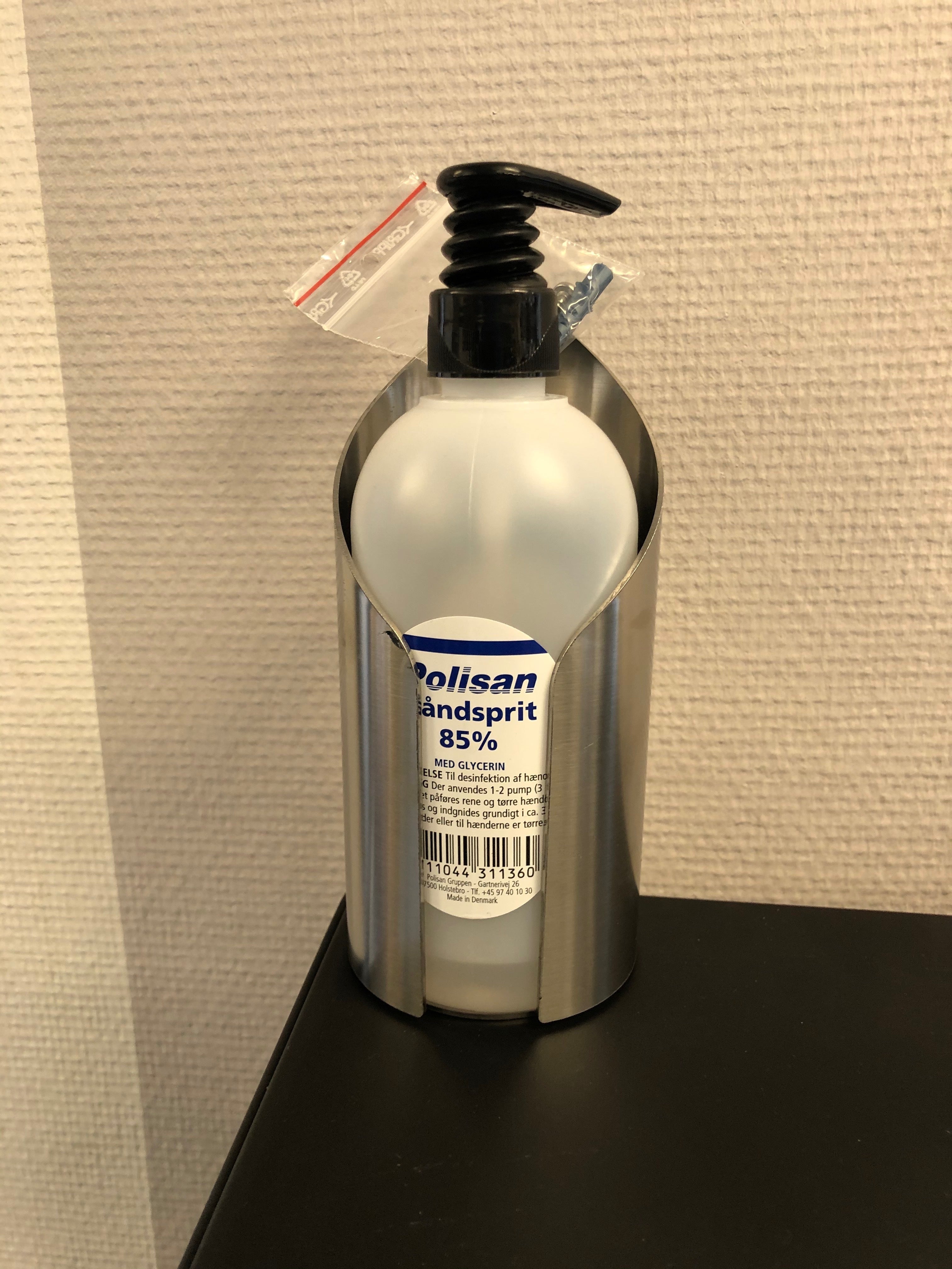 Halter für Händedesinfektionsmittel