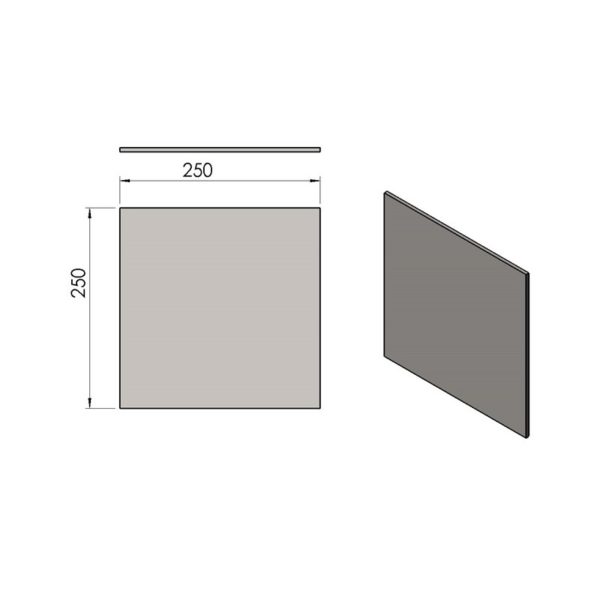 Rauchumlenkplatte aus Stahl TermaTech TT40