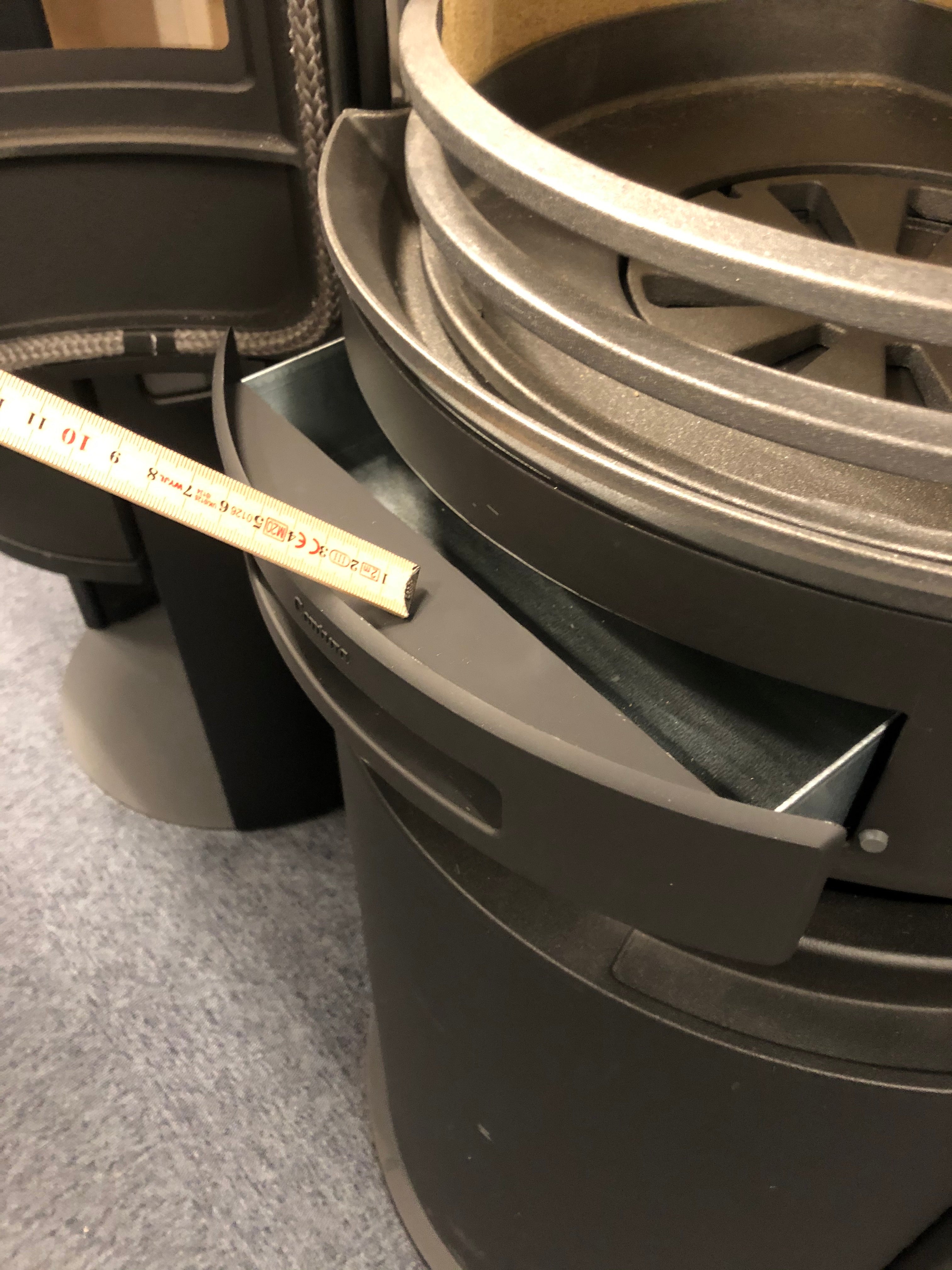 Aschenbecher in Schwarz für Contura 600 Style