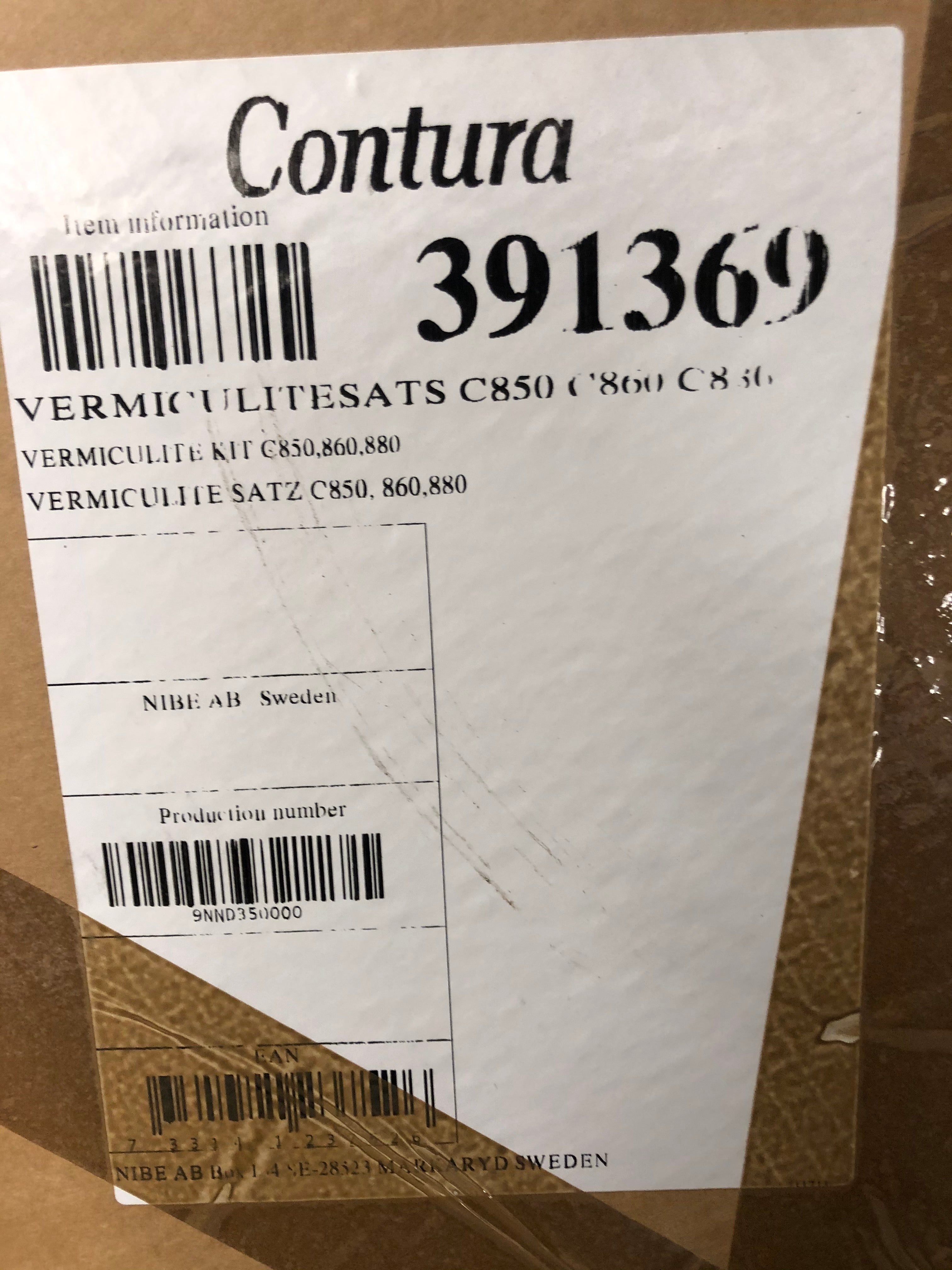 Skamol-Set Contura 850, 860T, 880 Classic