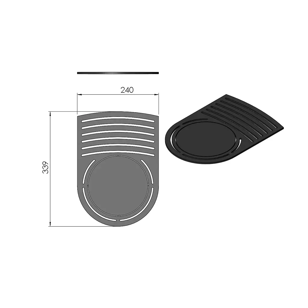 TermaTech TT22 – Rost aus Stahl, dunkelgrau