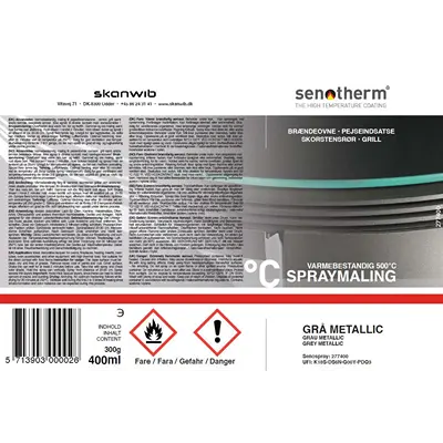 Senotherm 400 ml (Groß) - Grau metallic