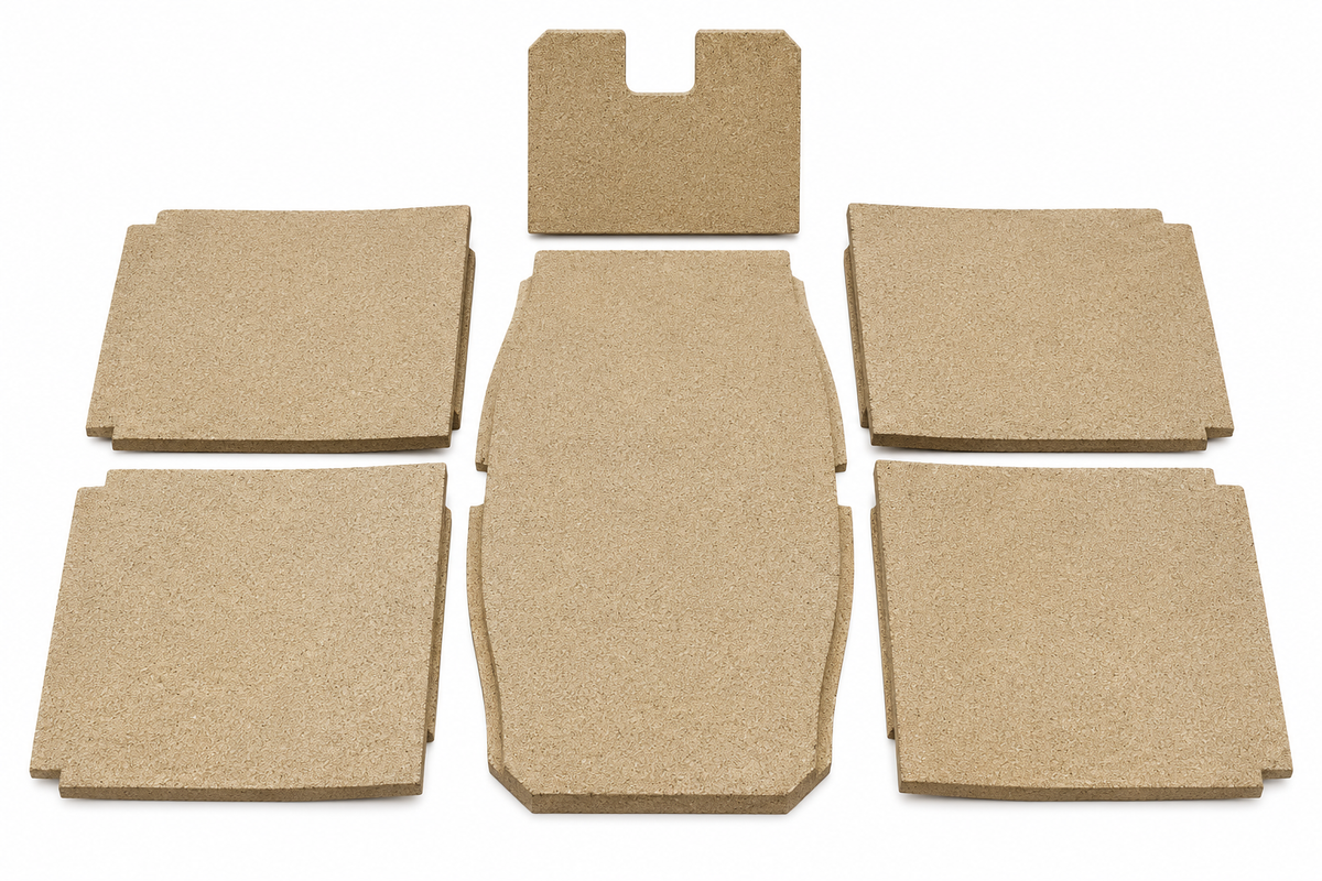 Skamol-Set für Morsø 2B Standard – Komplettset mit 6 Steinen