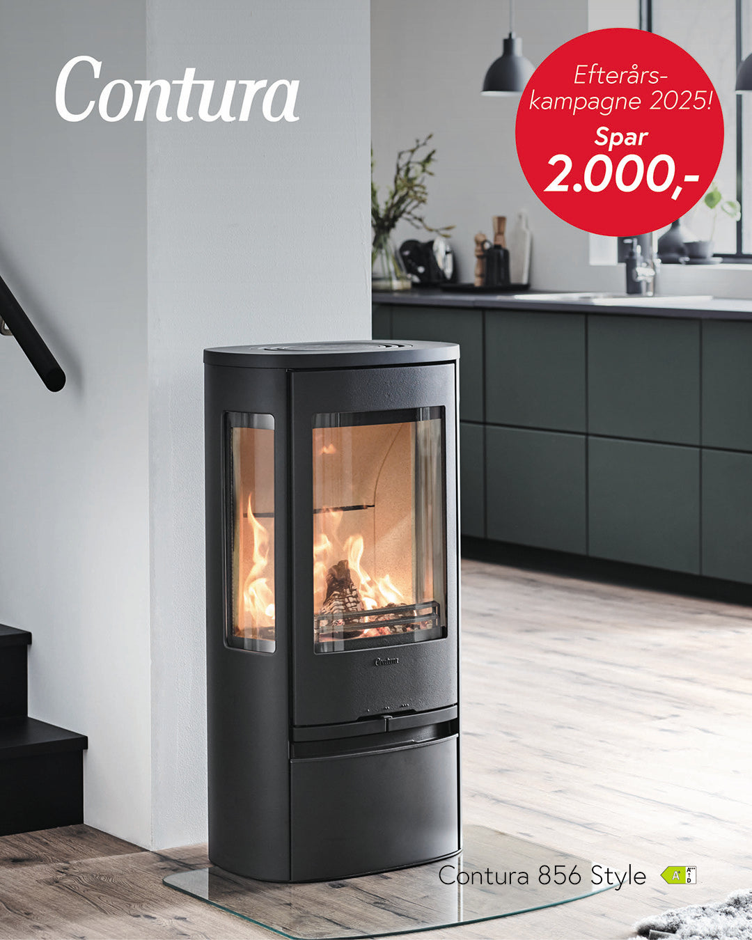 Contura 856 Style Schwarzer Holzofen