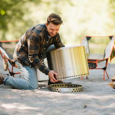 Solo Stove Bonfire 2.0 + Ständer, Farbe Gunmetal