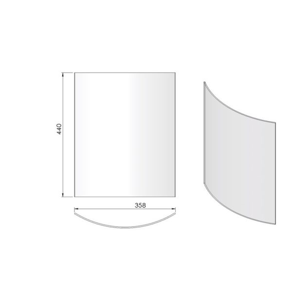 Glas für TermaTech TT10 Tür