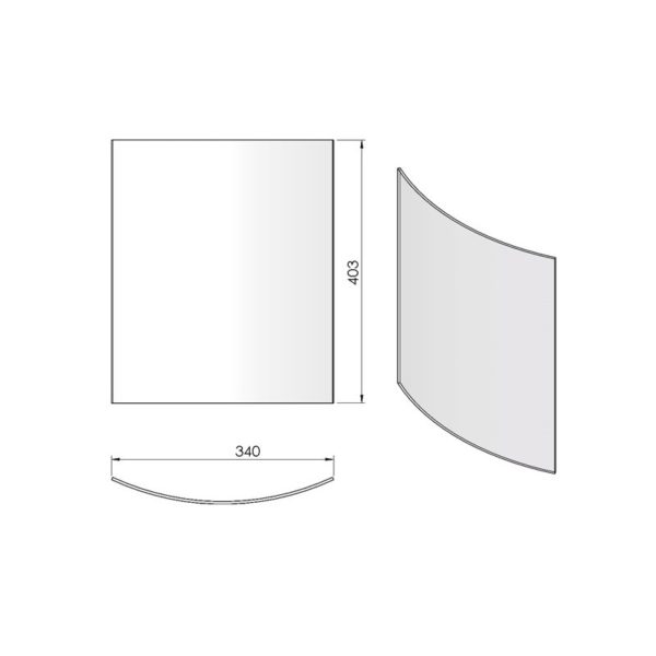 Glas für TermaTech TT40 Tür 