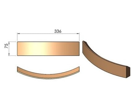 Vorne gebogener Scamol für TermaTech TT2, TT3